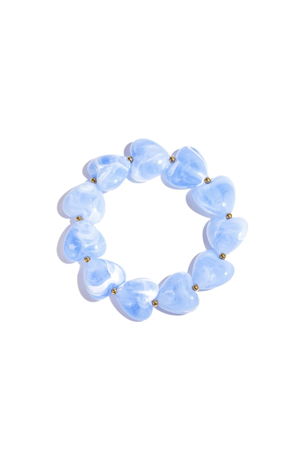 Luna armbandje - blauw/wit