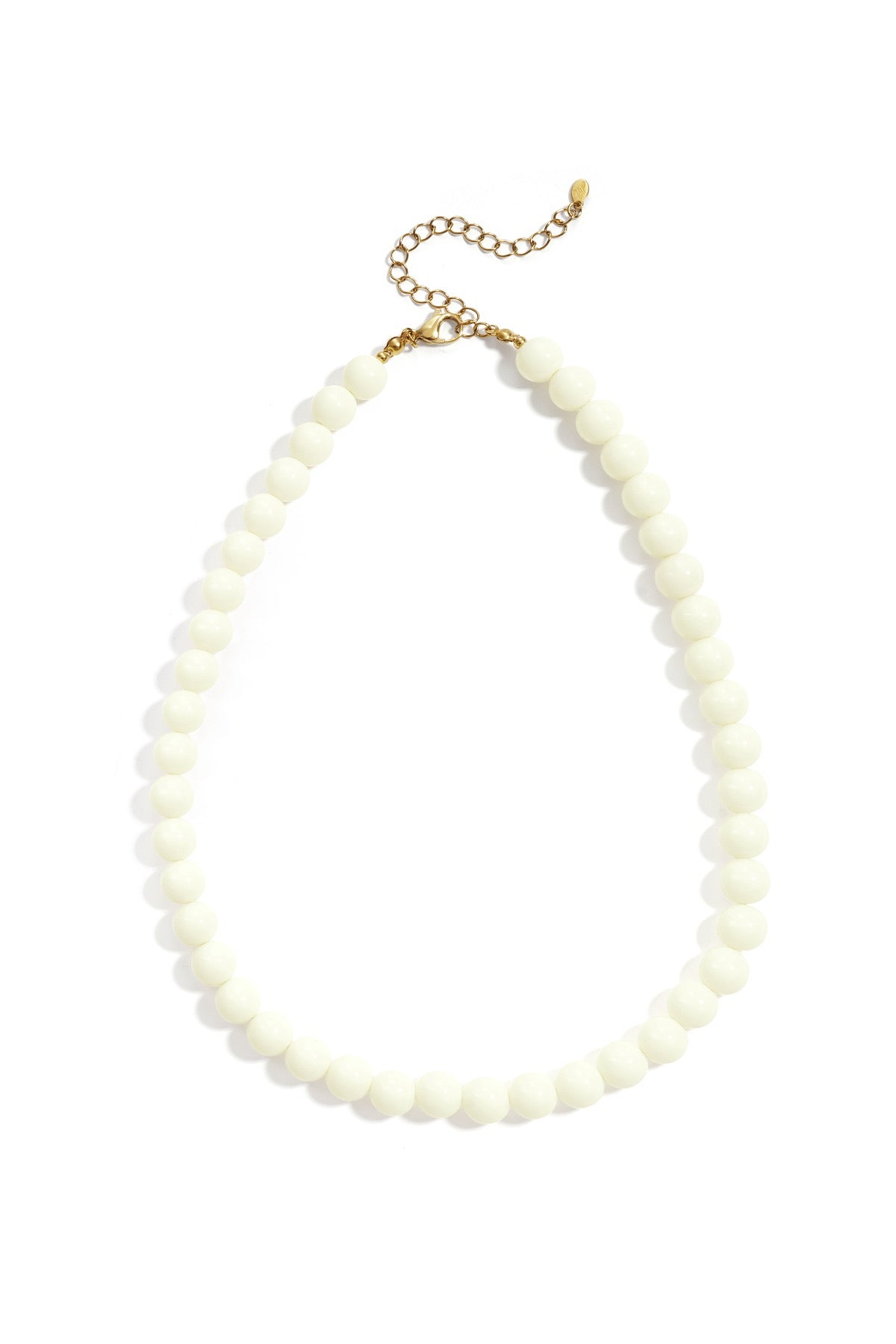 Mini bubbel kralen ketting - off white