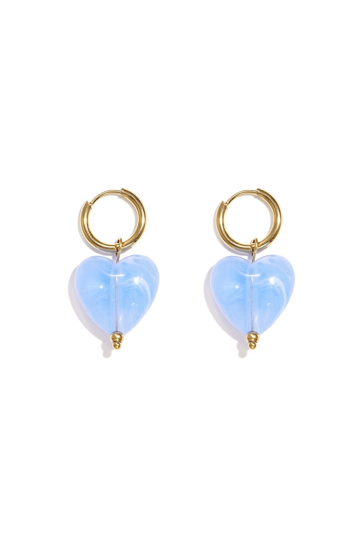 Oorbellen Luna - licht blauw
