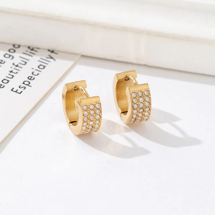 Strass oorbellen