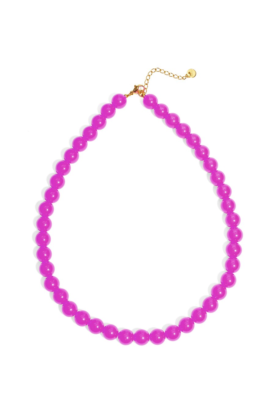 Mini bubbel kralen ketting - violet