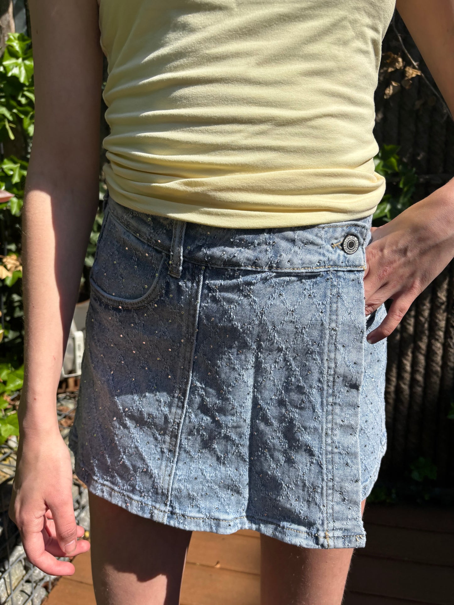 Evy glitter broek rokje