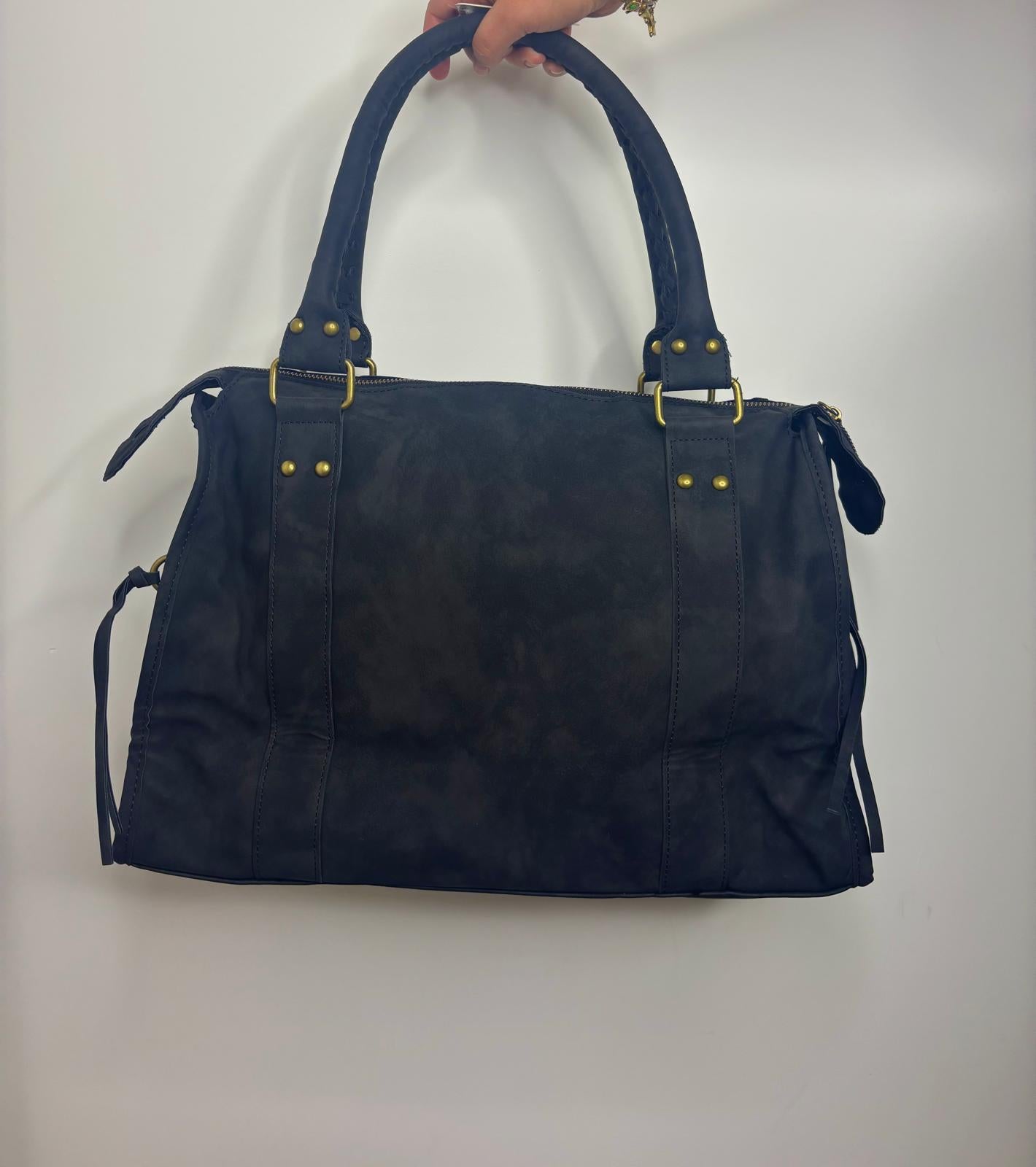 Retro tas groot - zwart