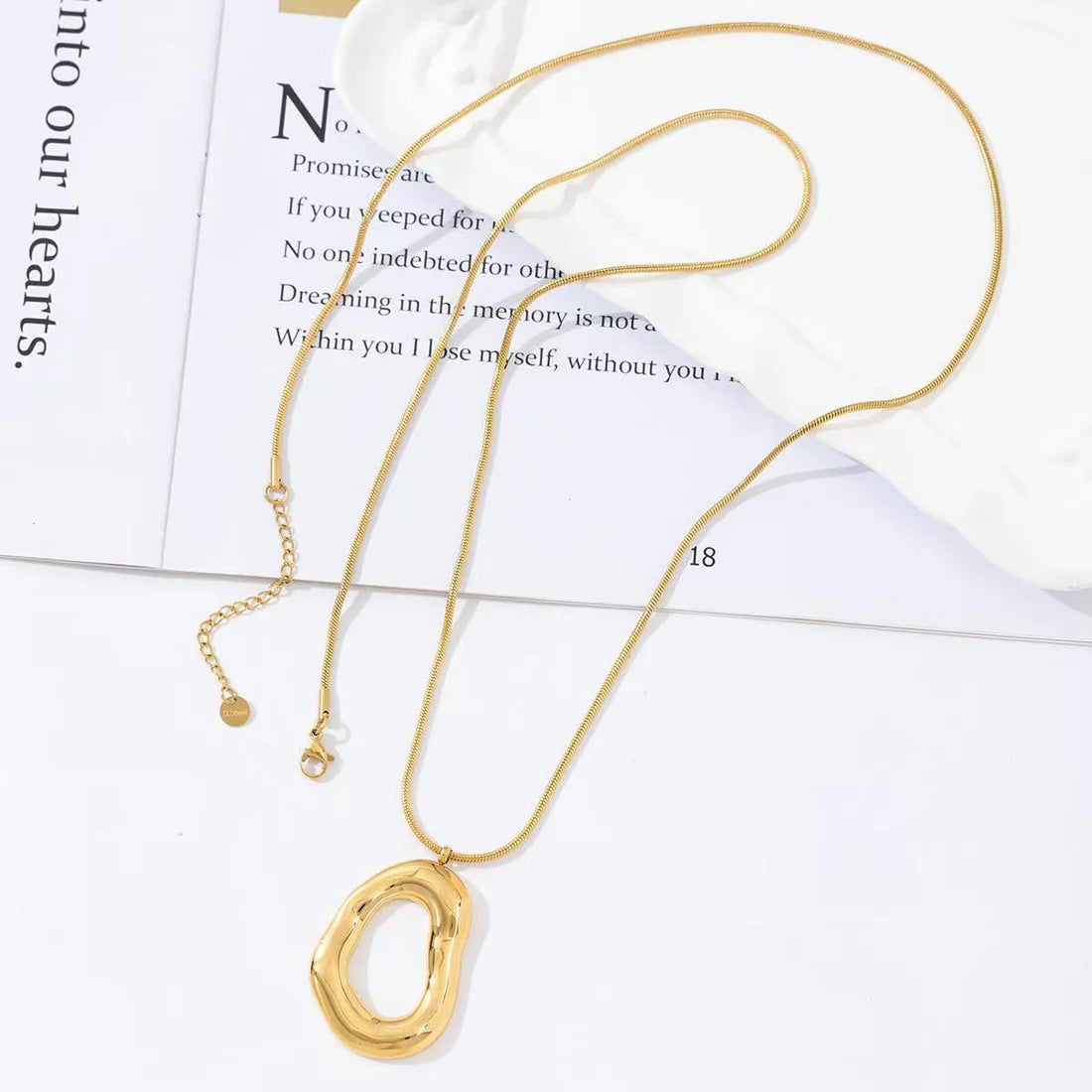 Ovaal lange ketting
