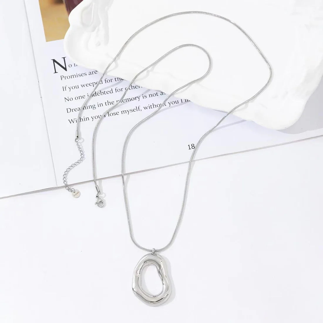 Ovaal lange ketting