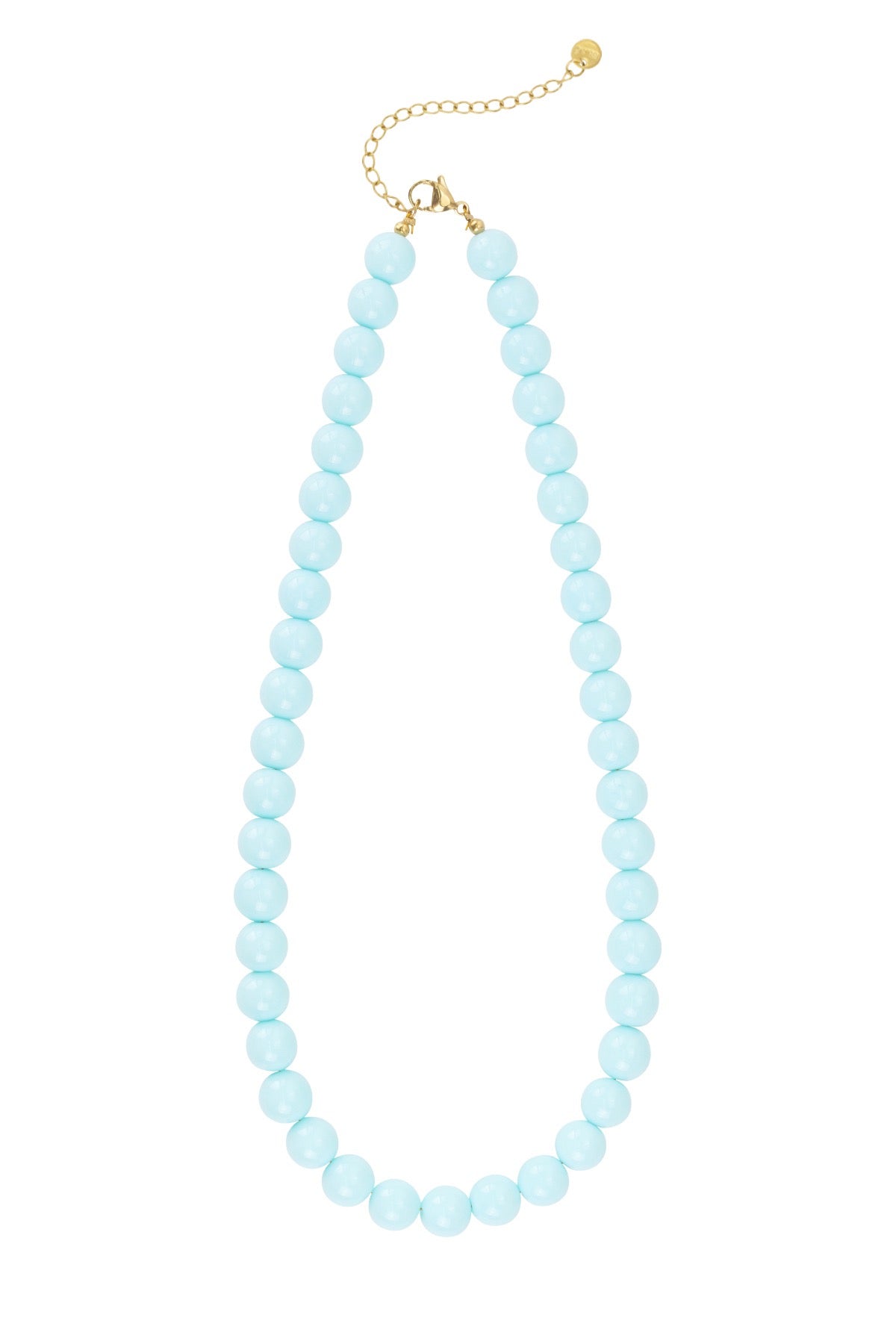 Mini bubbel kralen ketting - licht blauw