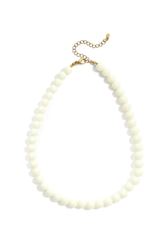 Mini bubbel kralen ketting - wit