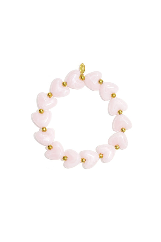 Armbandje Luna - baby roze