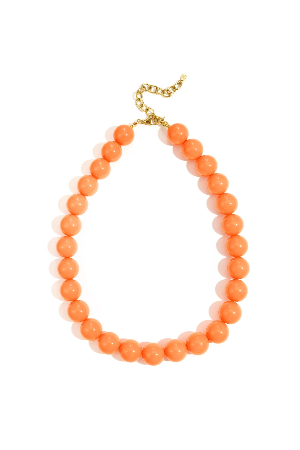 WK bubbel kralen ketting big - oranje