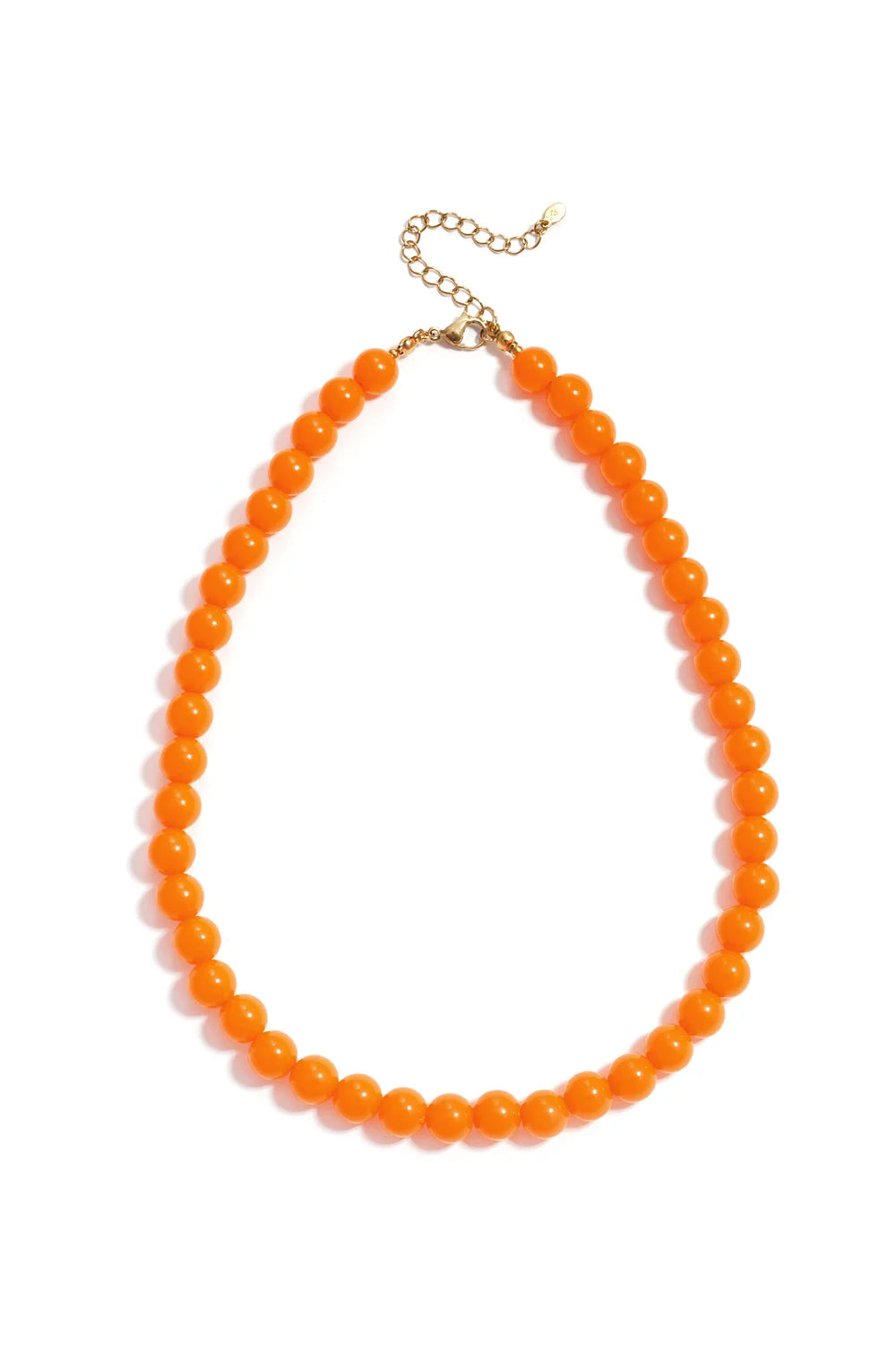 WK mini bubbel kralen ketting - oranje
