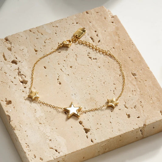 Parel hart armbandje