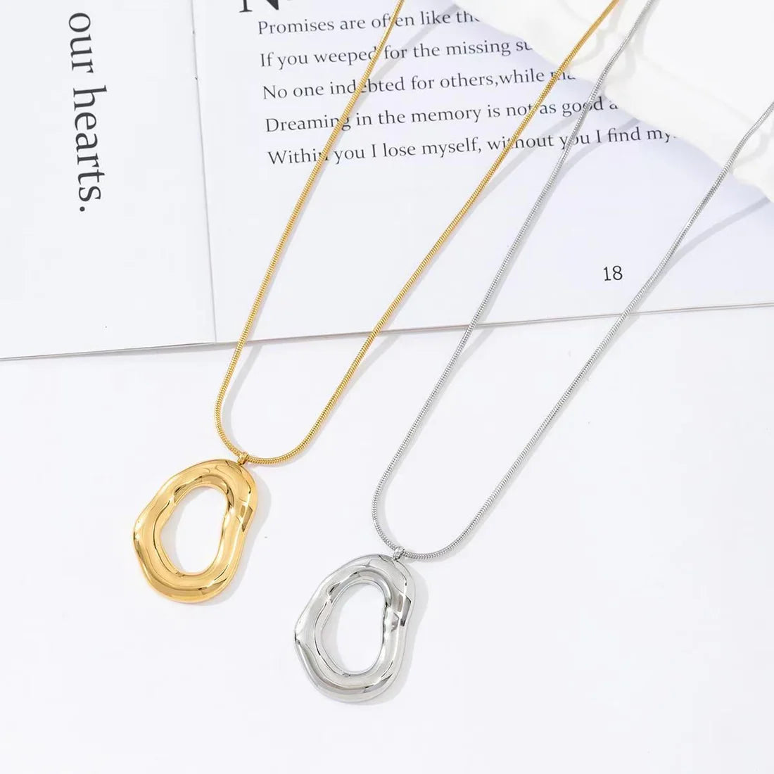 Ovaal lange ketting