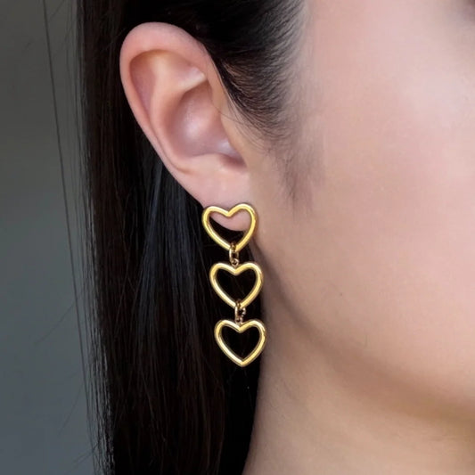 Trips hearts oorbellen