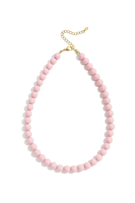 Bubbel kralen ketting - koraal