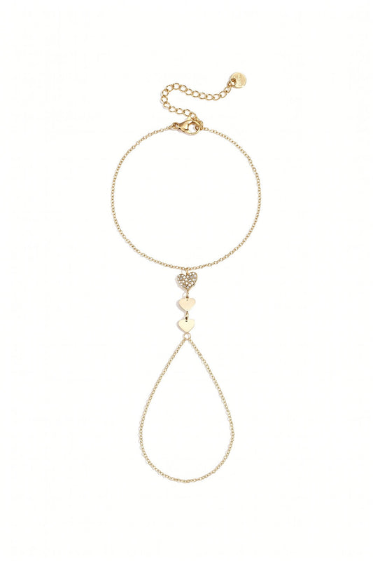 Hand chain 3 hartjes
