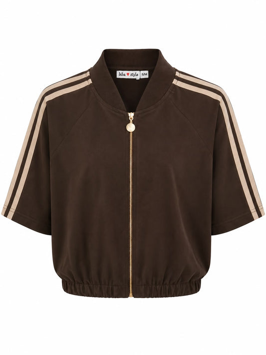 Retro Short Sleeve Bomber – Bruin