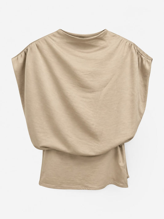 Champagne Satin Top