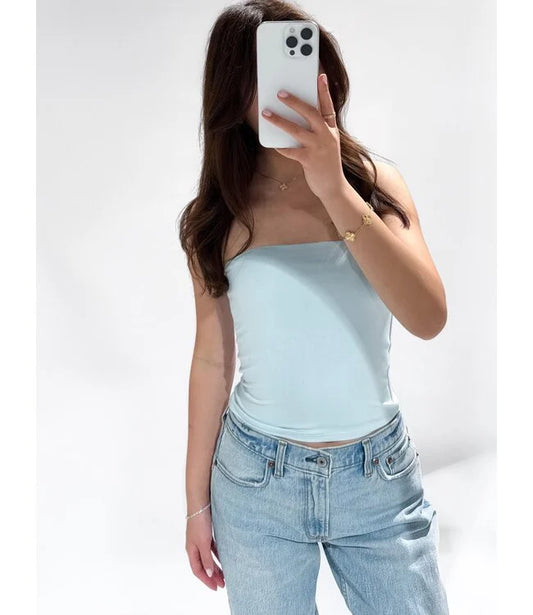 Tara tube top - blauw