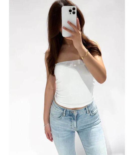 Tara tube top - wit
